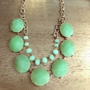 Premier Designs light green necklace